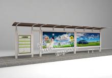 古典候車亭燈箱-候車亭ZT-H-9
